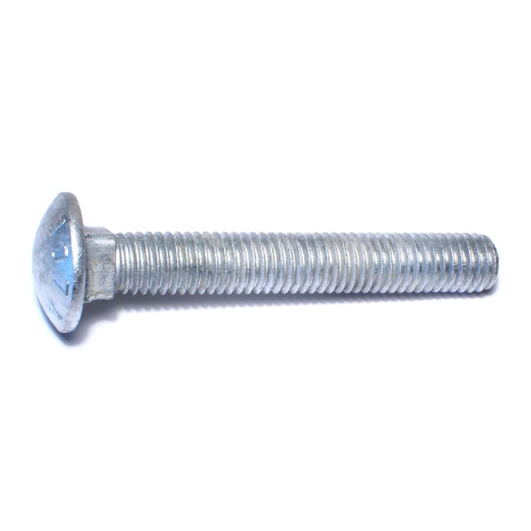 Midwest Fastener Carriage Bolt, Square Neck, 13 (Coarse), 3-1/2 in L, Steel, Hot Dipped Galvanized, 5 PK 35266 - main